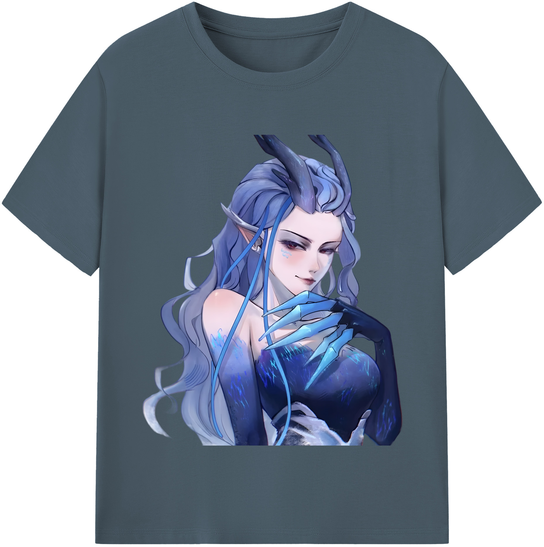 （画像用） Ne Zha 2 ナタ 魔童の大暴れ 綿100％半袖Tシャツ（フロントプリント）